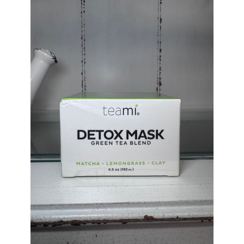 Teami Green Tea Detox Mask Matcha Lemongrass Clay Facial Treatment 6.5oz New